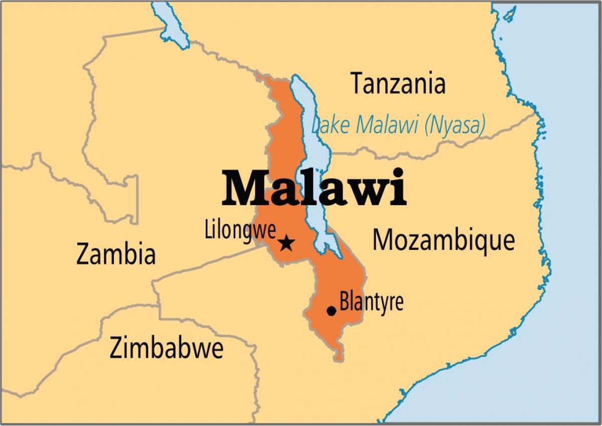 mapa de lilongwe Malawi