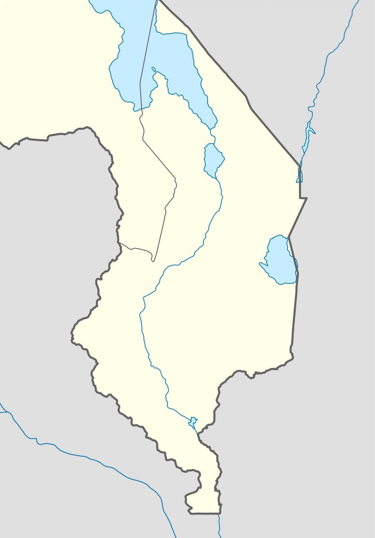 mapa de Malawi riu