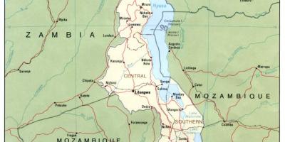 Carrer mapa de blantyre Malawi
