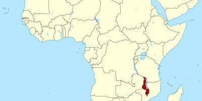 Mapa de Malawi mapa de localització àfrica